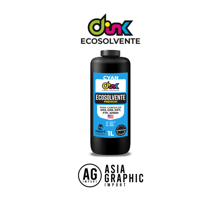 Tinta Dink Ecosolvente Grafica Asia Import